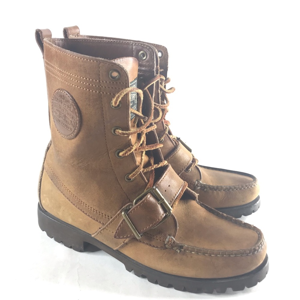 Ralph Lauren Ranger Nubuck Leather Boots Size 7B